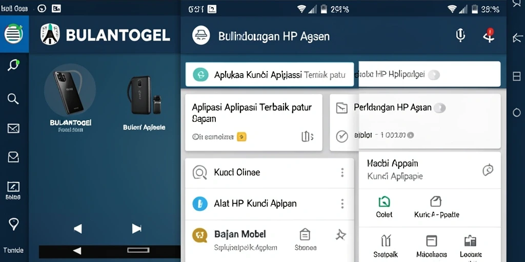 Tampilan antarmuka pengguna BULANTOGEL yang menarik dan fungsional.