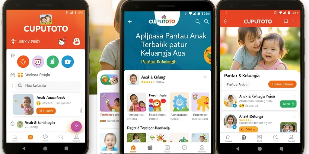 Tampilan antarmuka CUPUTOTO yang ramah pengguna untuk Pantau Anak.