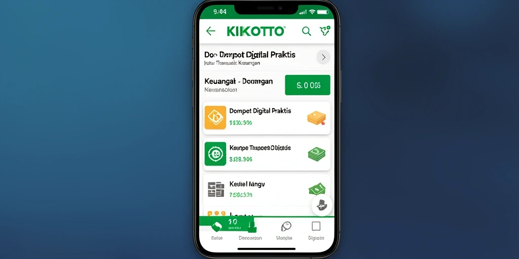 Tampilan antarmuka KIKOTOTO yang user-friendly dan fungsional.
