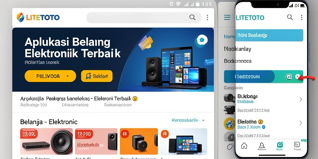 Tampilan antarmuka LITETOTO yang menarik dan sederhana.