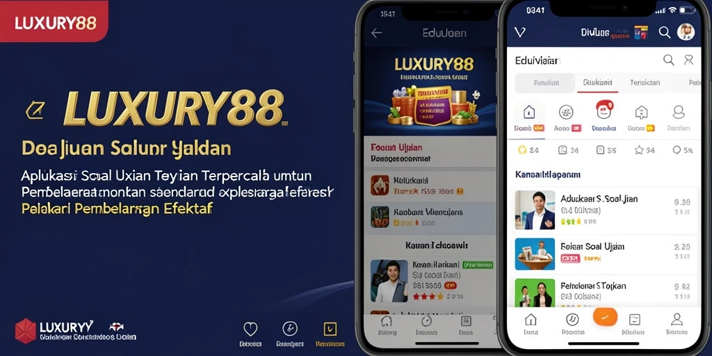 Antarmuka LUXURY88 yang menarik dan informatif untuk soal ujian.