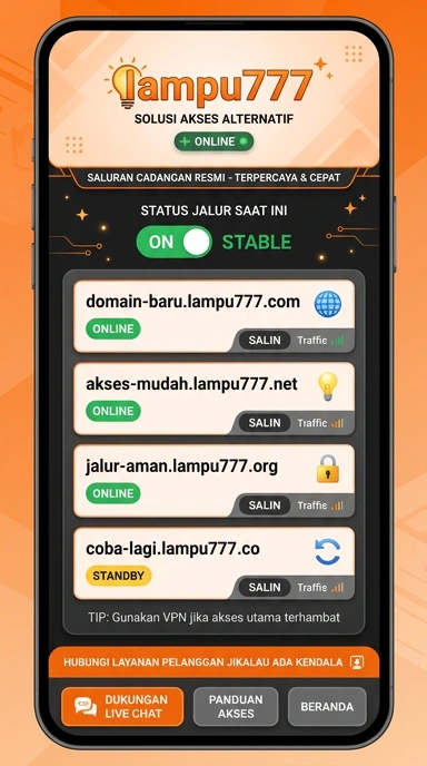 Tampilan link alternatif lampu777